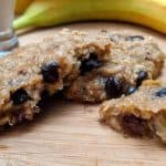 A delicious and kidney healthy chewy banana oatmeal chocolate chip cookies recipe, perfect for a snack or a dessert.
