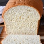 A delicious and freshly baked salt free white bread with a perfect crust.